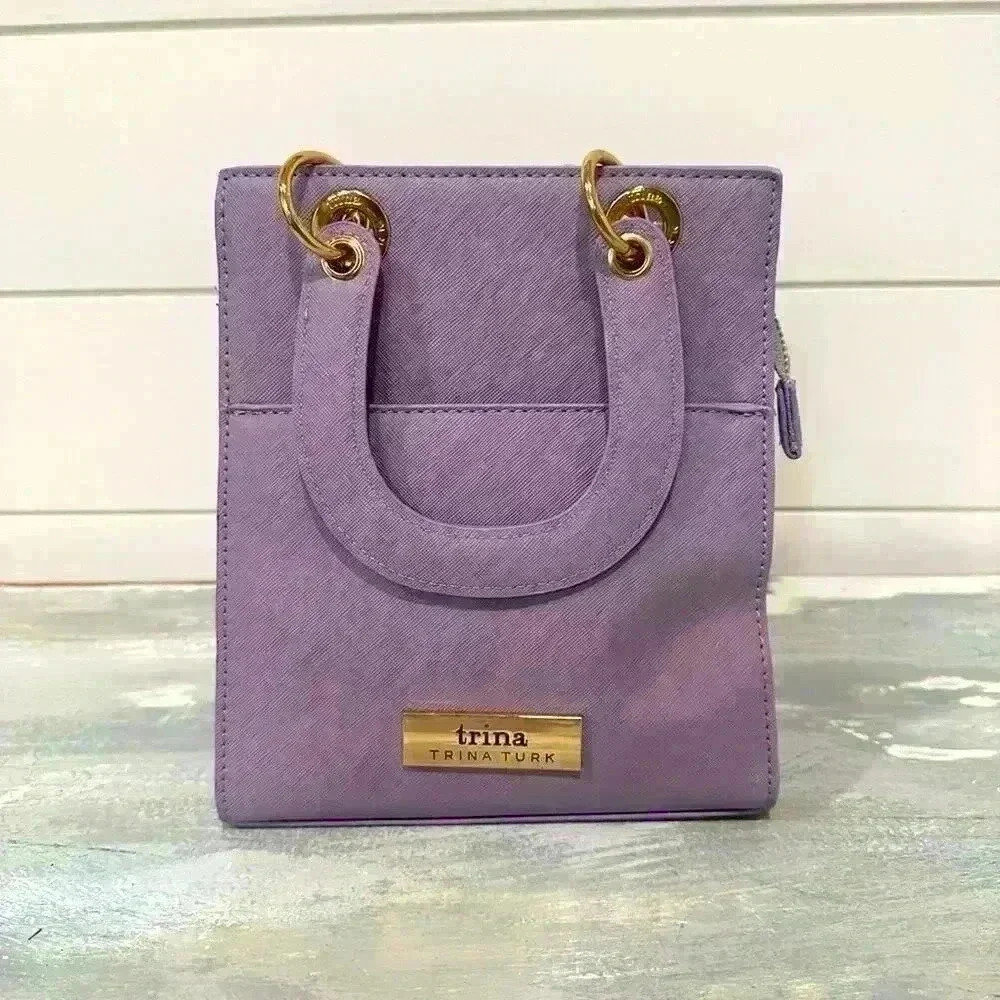 Tina Turk Double Handle Tote Lilac